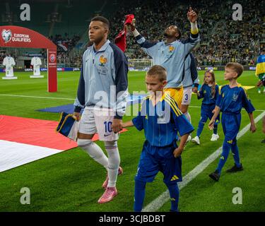 Wroclaw, Pologne. 05th Sep, 2025. Kylian Mbappe, de France, lors du match de qualification du Groupe d de la Coupe du monde de la FIFA 2026 opposant l'Ukraine et la France à la Tarczynski Arena à Wroclaw, Pologne, le 5 septembre 2025 (photo Andrew SURMA/ crédit : Sipa USA/Alamy Live News Banque D'Images