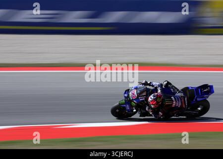 Sabadell, Barcelone, Espagne. 6 septembre 2025. Montmelo Espagne 06 septembre 2025 Fabio Quartararo (20 FR Yamaha) lors de la course de sprint au Grand Prix MotoGP de Catalogne 2025 à Montmelo Espagne le 06 septembre 2025 (crédit image : © Xavi Urgeles/ZUMA Press Wire) USAGE ÉDITORIAL SEULEMENT ! Non destiné à UN USAGE commercial ! Crédit : ZUMA Press, Inc/Alamy Live News Banque D'Images