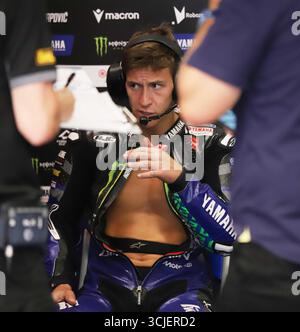 Sabadell, Barcelone, Espagne. 6 septembre 2025. Montmelo Espagne 06 septembre 2025 Fabio Quartararo (20 FR Yamaha) regarde lors de la course de sprint au Grand Prix MotoGP de Catalogne 2025 à Montmelo Espagne le 06 septembre 2025 (crédit image : © Xavi Urgeles/ZUMA Press Wire) USAGE ÉDITORIAL SEULEMENT ! Non destiné à UN USAGE commercial ! Crédit : ZUMA Press, Inc/Alamy Live News Banque D'Images