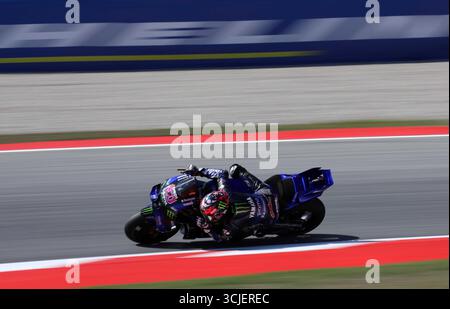 Sabadell, Barcelone, Espagne. 6 septembre 2025. Montmelo Espagne 06 septembre 2025 Fabio Quartararo (20 FR Yamaha) lors de la course de sprint au Grand Prix MotoGP de Catalogne 2025 à Montmelo Espagne le 06 septembre 2025 (crédit image : © Xavi Urgeles/ZUMA Press Wire) USAGE ÉDITORIAL SEULEMENT ! Non destiné à UN USAGE commercial ! Crédit : ZUMA Press, Inc/Alamy Live News Banque D'Images