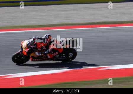 Sabadell, Barcelone, Espagne. 6 septembre 2025. Montmelo Espagne 06 septembre 2025 Enea Bastianini (23 IT KTM Tech 3) lors de la course de sprint au Grand Prix MotoGP de Catalogne 2025 à Montmelo Espagne le 06 septembre 2025 (crédit image : © Xavi Urgeles/ZUMA Press Wire) USAGE ÉDITORIAL SEULEMENT ! Non destiné à UN USAGE commercial ! Crédit : ZUMA Press, Inc/Alamy Live News Banque D'Images