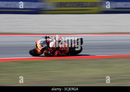 Sabadell, Barcelone, Espagne. 6 septembre 2025. Montmelo Espagne 06 septembre 2025 Pedro Acosta (37 ESP KTM) lors de la course de sprint au Grand Prix MotoGP de Catalogne 2025 à Montmelo Espagne le 06 septembre 2025 (image crédit : © Xavi Urgeles/ZUMA Press Wire) USAGE ÉDITORIAL SEULEMENT ! Non destiné à UN USAGE commercial ! Crédit : ZUMA Press, Inc/Alamy Live News Banque D'Images
