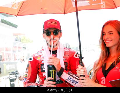 Sabadell, Barcelone, Espagne. 6 septembre 2025. Montmelo Espagne 06 septembre 2025 Francesco Bagnaia (63 IT Ducati) regarde lors de la course de sprint au Grand Prix MotoGP de Catalogne 2025 à Montmelo Espagne le 06 septembre 2025 (crédit image : © Xavi Urgeles/ZUMA Press Wire) USAGE ÉDITORIAL SEULEMENT ! Non destiné à UN USAGE commercial ! Crédit : ZUMA Press, Inc/Alamy Live News Banque D'Images