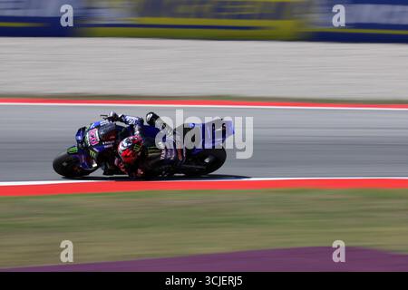 Sabadell, Barcelone, Espagne. 6 septembre 2025. Montmelo Espagne 06 septembre 2025 Fabio Quartararo (20 FR Yamaha) lors de la course de sprint au Grand Prix MotoGP de Catalogne 2025 à Montmelo Espagne le 06 septembre 2025 (crédit image : © Xavi Urgeles/ZUMA Press Wire) USAGE ÉDITORIAL SEULEMENT ! Non destiné à UN USAGE commercial ! Crédit : ZUMA Press, Inc/Alamy Live News Banque D'Images