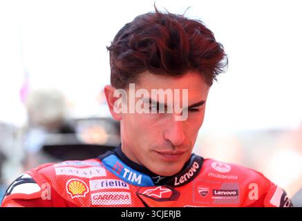 Sabadell, Barcelone, Espagne. 6 septembre 2025. Montmelo Espagne 06 septembre 2025 Marc Marquez (93 ESP Ducati) regarde lors de la course de sprint au Grand Prix MotoGP de Catalogne 2025 à Montmelo Espagne le 06 septembre 2025 (crédit image : © Xavi Urgeles/ZUMA Press Wire) USAGE ÉDITORIAL SEULEMENT ! Non destiné à UN USAGE commercial ! Crédit : ZUMA Press, Inc/Alamy Live News Banque D'Images