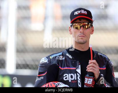 Sabadell, Barcelone, Espagne. 6 septembre 2025. Montmelo Espagne 06 septembre 2025 Lorenzo Savadori (32 IT Aprilia Racing) regarde lors de la course de sprint au Grand Prix MotoGP de Catalogne 2025 à Montmelo Espagne le 06 septembre 2025 (crédit image : © Xavi Urgeles/ZUMA Press Wire) USAGE ÉDITORIAL SEULEMENT ! Non destiné à UN USAGE commercial ! Crédit : ZUMA Press, Inc/Alamy Live News Banque D'Images