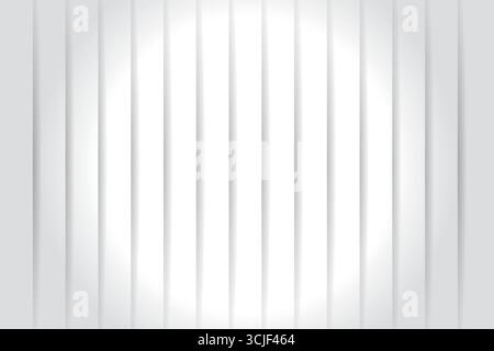 Design de fond élégant et moderne avec une composition abstraite de lignes verticales blanches et d'ombres subtiles. Cette illustration vectorielle minimaliste Illustration de Vecteur
