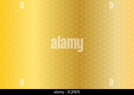 Un motif sans couture avec un motif nid d'abeilles or dégradé. La texture est subtilement texturée, créant une sensation luxueuse et élégante. Illustration de Vecteur