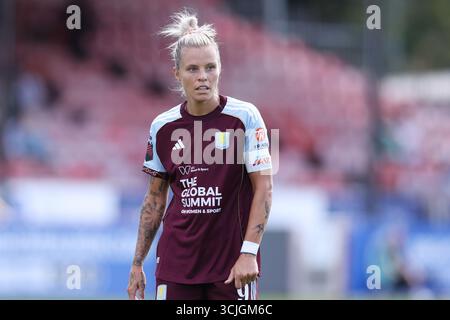 Crawley, Royaume-Uni, 7 septembre 2025. Rachel Daly d'Aston Villa pendant le match de Super League féminine de Brighton Women vs Aston Villa Women Barclay au People's pension Stadium de Crawley. Le crédit photo devrait se lire : Paul Terry Banque D'Images