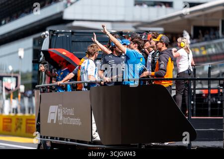 Monza, Italien. 07 septembre 2025. F1 Fahererparade Monza ITA, formel 1 Weltmeisterschaft, Grand Prix von Italian, Autodromo Nazionale Monza, Race Day, Fahrerparade, saison 2025, 07.09.2025 Foto : Eibner-Pressefoto/Marcel Fischer crédit : dpa/Alamy Live News Banque D'Images