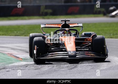 Monza, Italie. 07 septembre 2025. Oscar Piastri au volant de McLaren MCL39 lors du Grand Prix de F1 d'Italie à l'Autodromo Nazionale Monza le 07 septembre 2025 à Monza, en Italie. (Photo de Richard Callis/Sports Press photo ) crédit : SPP Sport Press photo. /Alamy Live News Banque D'Images