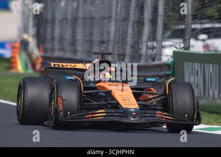 Monza, Italie. 07 septembre 2025. Oscar Piastri au volant de McLaren MCL39 lors du Grand Prix de F1 d'Italie à l'Autodromo Nazionale Monza le 07 septembre 2025 à Monza, en Italie. (Photo de Richard Callis/Sports Press photo ) crédit : SPP Sport Press photo. /Alamy Live News Banque D'Images