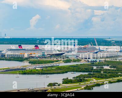 Cape Canaveral, FL, États-Unis - 6 septembre 2025 : croisières à Port Canaveral en Floride Banque D'Images