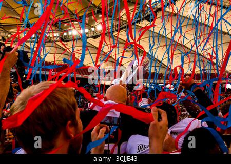 Stuttgart, Allemagne. 07 septembre 2025. Ligue européenne de football, ELF/ Championnat match 2025 : Vikings de Vienne - Stuttgart Surge le 07. Septembre 2025 , dans la MHP Arena , Stuttgart , Allemagne, la coupe du vainqueur crédit : Frank Baumert/Alamy Live News Banque D'Images
