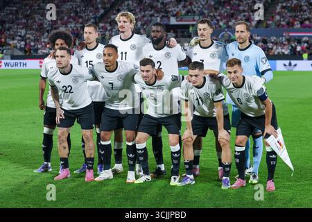 UEFA European Qualifiers - WM Qualifikation - 25/26 - Deutschland - Nordirland im Rhein-Energie-Stadion in Köln Waldemar Anton (Deutschland 15), Nick Woltemade (Deutschland 11), Antonio Rüdiger/Ruediger/Rudiger (Deutschland 2) Groß, Jamie Leweling (Deutschland 7), Torwart Oliver Baumann (Deutschland 1), David Raum (Deutschland 11 Banque D'Images