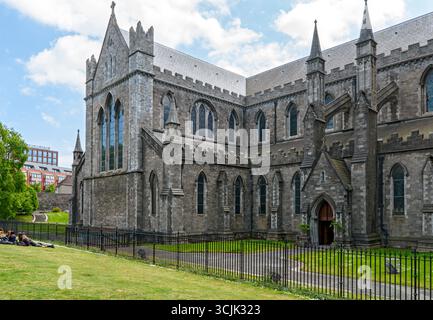 Le transept Nord et l'entrée de l'allée Nord, cathédrale St Patricks, Dublin, Irlande Banque D'Images