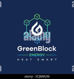 Design de logo actif biologique médical Premium nature Health Illustration de Vecteur