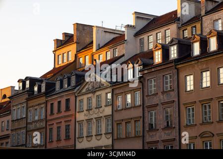 Varsovie, Pologne, Europe, 5 août 2024 : églises, bâtiments historiques et rues Banque D'Images