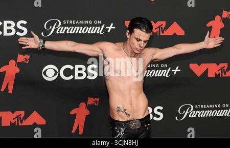 Elmont, États-Unis. 08 septembre 2025. YUNGBLUD participe aux MTV Video Music Awards 2025 à l'UBS Arena le 7 septembre 2025 à Elmont, New York. Photo : C Flanigan/imageSPACE crédit : Imagespace/Alamy Live News Banque D'Images