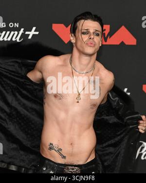 Elmont, États-Unis. 7 septembre 2025. YUNGBLUD participe aux MTV Video Music Awards 2025 à l'UBS Arena le 7 septembre 2025 à Elmont, New York. Photo : C Flanigan/imageSPACE crédit : Imagespace/Alamy Live News Banque D'Images