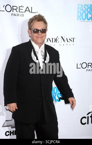 Elton John au 3e concert annuel de Fashion Rocks dans le cadre de la Fashion week de New York, Radio City Music Hall, New York - 07 septembre 2006 Banque D'Images