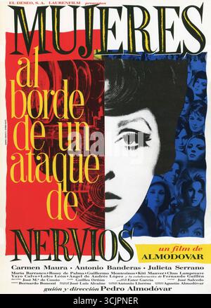 FEMMES AU BORD D'UNE DÉPRESSION NERVEUSE (1988) -TITRE ORIGINAL : MUJERES AL BORDE DE UN ATAQUE DE NERVIOS-, RÉALISÉ PAR PEDRO ALMODOVAR. Crédit : EL DESEO S.A / album Banque D'Images