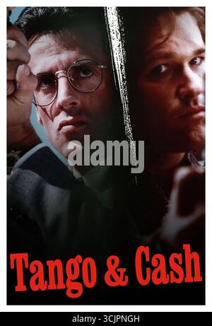 KURT RUSSELL et SYLVESTER STALLONE dans TANGO & CASH (1989), réalisé par ANDREI KONCHALOVSKY et ALBERT MAGNOLI. Crédit: WARNER BROTHERS / Album Banque D'Images
