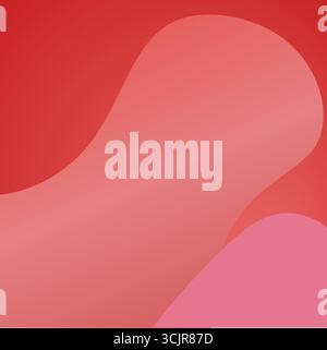 Fond abstrait rouge vif et rose : Fluid Shapes Design Illustration de Vecteur