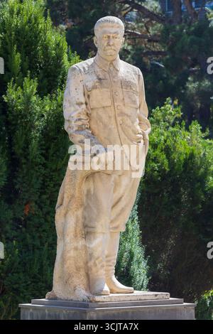Monument à Joseph Staline, homme politique soviétique et révolutionnaire (1878-1953) dans sa ville natale Gori, Géorgie Banque D'Images