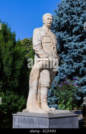 Monument à Joseph Staline, homme politique soviétique et révolutionnaire (1878-1953) dans sa ville natale Gori, Géorgie Banque D'Images
