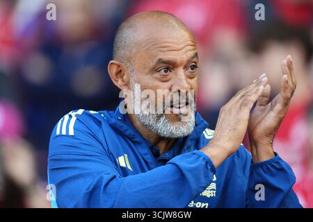 Dossier photo du 09/09/25 de Nuno Espirito Santo. Nottingham Forest a limogé l'entraîneur-chef Nuno Espirito Santo à la suite d'une rupture de sa relation avec le propriétaire du club Evangelos Marinakis. Date d'émission : mardi 9 septembre 2025. Banque D'Images