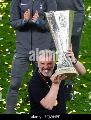 Dossier photo du 21/05/25 de Ange Postecoglou. Nottingham Forest devrait nommer l'ancien patron de Tottenham Ange Postecoglou pour remplacer Nuno Espirito Santo. Nuno a été limogé lundi soir suite à une rupture de sa relation avec le propriétaire Evangelos Marinakis. Date d'émission : mardi 9 septembre 2025. Banque D'Images