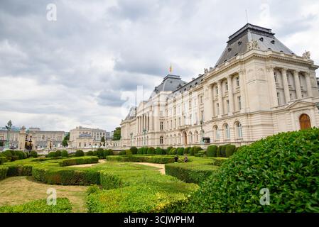 Palais royal de Bruxelles, palais officiel du Roi et de la Reine des Belges dans le centre de Bruxelles, Belgique, le 16 juillet 2025 Banque D'Images