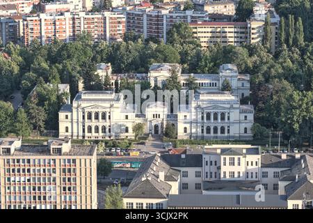 Bosnie-Herzégovine, Sarajevo Centar, Marijin Dvor : bâtiment du musée national de Bosnie-Herzégovine ('Zgrada Zemaljski Muzej') [Karel Pař Banque D'Images
