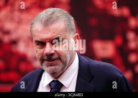 Dossier photo du 09/09/25 de Ange Postecoglou. Nottingham Forest devrait nommer l'ancien patron de Tottenham Ange Postecoglou pour remplacer Nuno Espirito Santo. Date d'émission : mardi 9 septembre 2025. Banque D'Images