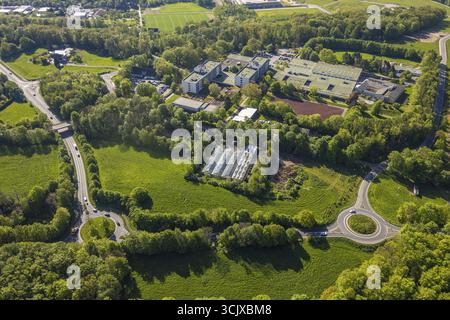 Vue aérienne, Centre de formation professionnelle Volmarstein, Am Gruenewald, la pépinière - site Volmarstein, rond-point, Grundschoettel, Wetter, Ruhr, ni Banque D'Images