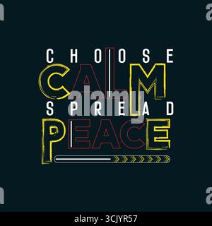 Choisissez le motif paix et calme Illustration de Vecteur