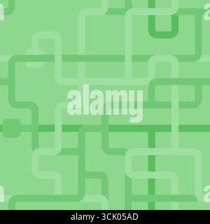 Modèle d'infrastructure de service public sans couture - conception de labyrinthe géométrique de tuyaux de raccordement. Texture des conduites d'eau. Illustration de Vecteur