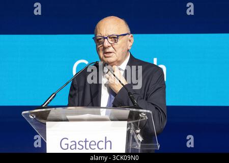 Rho, Italie. 09th Sep, 2025. Milan, RHO FIERA ouverture de la nouvelle édition de Gastech, Gilberto Pichetto Fratin Ministre de l'environnement et de la sécurité énergétique de l'Italie crédit : Agence photo indépendante/Alamy Live News Banque D'Images