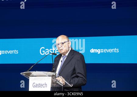 Rho, Italie. 09th Sep, 2025. Milan, RHO FIERA ouverture de la nouvelle édition de Gastech, Gilberto Pichetto Fratin Ministre de l'environnement et de la sécurité énergétique de l'Italie crédit : Agence photo indépendante/Alamy Live News Banque D'Images