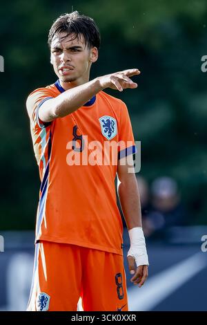 Grave, pays-Bas. 09th Sep, 2025. GRAVE, 09-09-2025, Sportpark de Kranenhof, saison 2025/2026, International Youth Friendly, match entre les pays-Bas u17 et la Belgique u17. Les photos montrent Joaquin Sabono, joueur néerlandais des U17 crédit : Pro Shots/Alamy Live News Banque D'Images