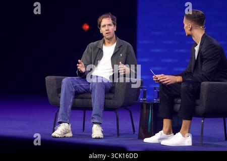Sebastian Vettel auf der IAA Mobility 2025 in der Messe München. München, 09.09.2025 *** Sebastian Vettel à l'IAA Mobility 2025 au Messe München Munich, 09 09 09 2025 Foto:xAgenturxWehnertx/xGränzdörferx/xFuturexImagex vettel 5904 Banque D'Images