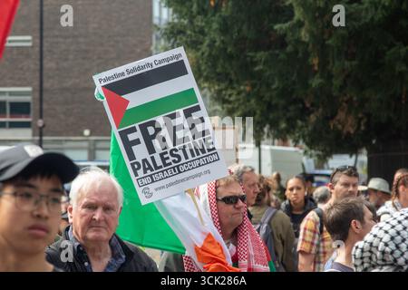 Londres, Royaume-Uni, 6 septembre 2025 :- la Marche nationale pour la Palestine Banque D'Images
