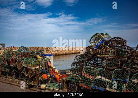 St Andrews Harbour and Marina, 12 août 2025 , Fife , Écosse .scène magnifique dans le port et la marina un jour d'été . Banque D'Images