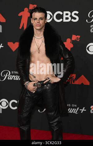 Elmont, États-Unis. 08 septembre 2025. YUNGBLUD participe aux MTV Video Music Awards 2025 à l'UBS Arena le 7 septembre 2025 à Elmont, New York. Photo : C Flanigan/imageSPACE crédit : Imagespace/Alamy Live News Banque D'Images