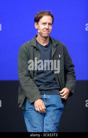 Sebastian Vettel auf der IAA Mobility 2025 in der Messe München. München, 09.09.2025 *** Sebastian Vettel à l'IAA Mobility 2025 au Messe München Munich, 09 09 09 2025 Foto:xAgenturxWehnertx/xGränzdörferx/xFuturexImagex vettel 5916 Banque D'Images