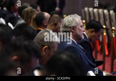 Pékin, Chine. 10 septembre 2025. Le Sommet mondial sur le commerce des services de la Foire internationale du commerce des services de Chine 2025 (CIFTIS) se tient à Beijing, capitale de la Chine, le 10 septembre 2025. Crédit : Li Xin/Xinhua/Alamy Live News Banque D'Images