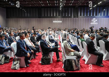 Pékin, Chine. 10 septembre 2025. Le Sommet mondial sur le commerce des services de la Foire internationale du commerce des services de Chine 2025 (CIFTIS) se tient à Beijing, capitale de la Chine, le 10 septembre 2025. Crédit : Chen Yehua/Xinhua/Alamy Live News Banque D'Images