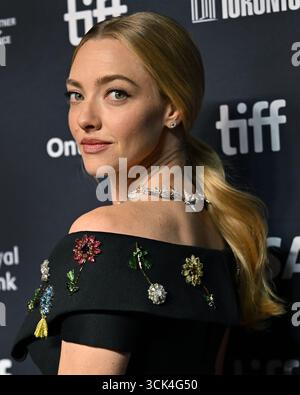 Toronto, Canada. 09th Sep, 2025. Amanda Seyfried assiste à la première de 'The Testament of Ann Lee' au TIFF Lightbox à Toronto, Canada, le mardi 9 septembre 2025. Photo de Chris Chew/UPI crédit : UPI/Alamy Live News Banque D'Images