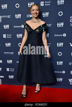 Toronto, Canada. 09th Sep, 2025. Amanda Seyfried assiste à la première de 'The Testament of Ann Lee' au TIFF Lightbox à Toronto, Canada, le mardi 9 septembre 2025. Photo de Chris Chew/UPI crédit : UPI/Alamy Live News Banque D'Images